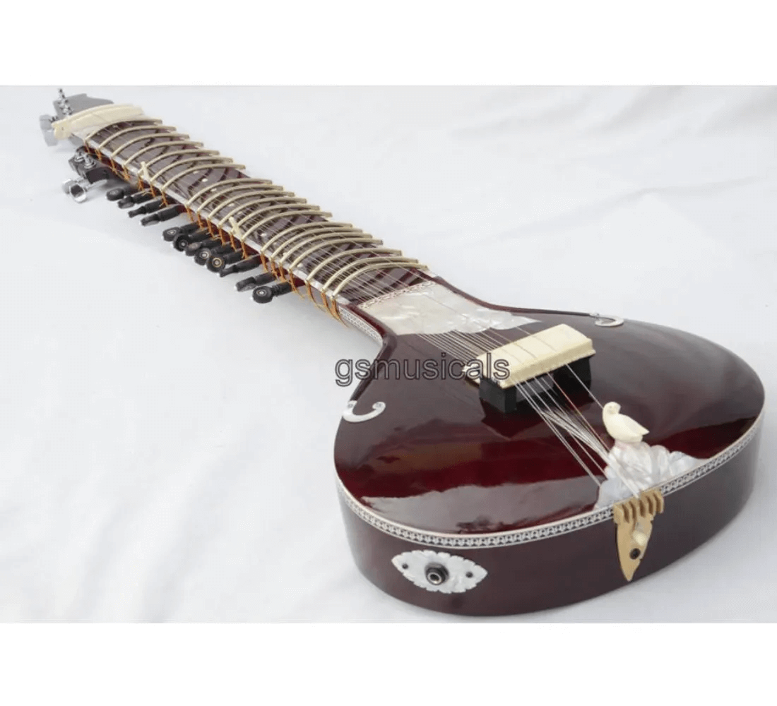 Stars Electric Sitar 美品 SITAR ULTRA FUSION ELECTRIC WITH FIBERGLASS CASE GSM068
