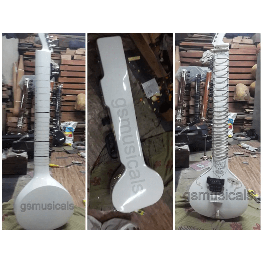 SITAR ELECTRIC FUSION WITH FIBERGLASS CASE GSM069